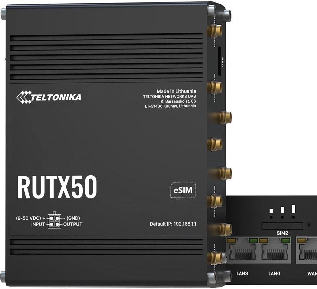 Teltonika RUTX50 5G router selected for PRANIS