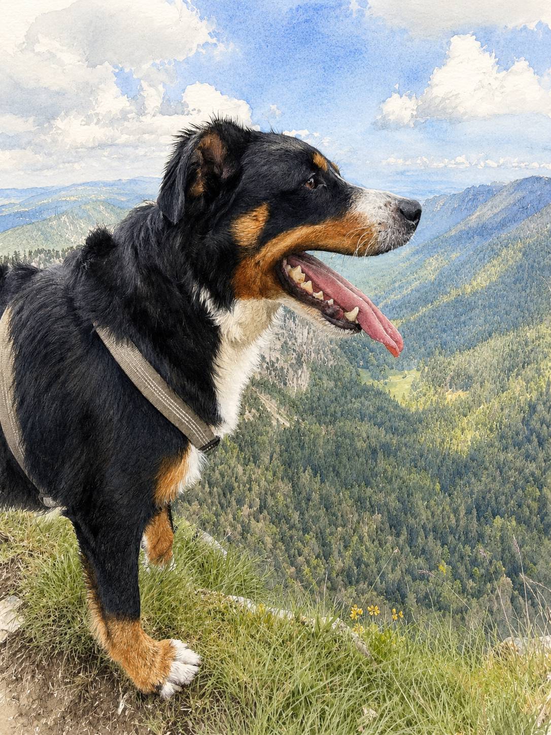 Benji, der Appenzeller Sennenhund und festes Besatzungsmitglied von PRANIS
