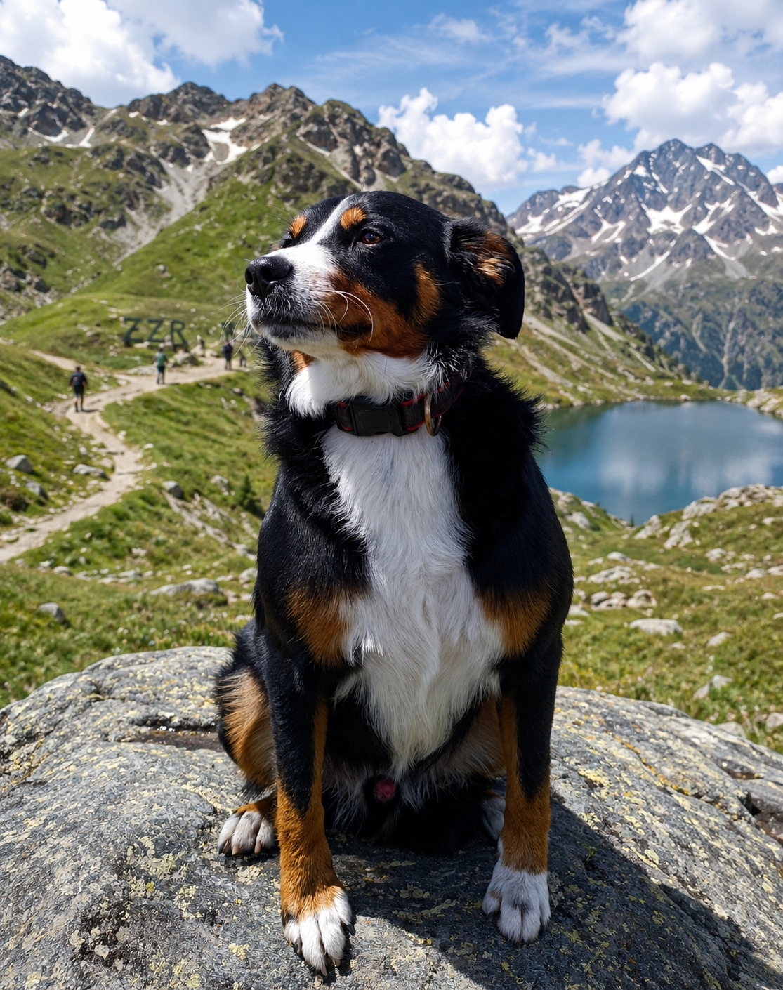 Benji ruht sich während seines Aufenthalts an Bord des PRANIS-Projekts aus.