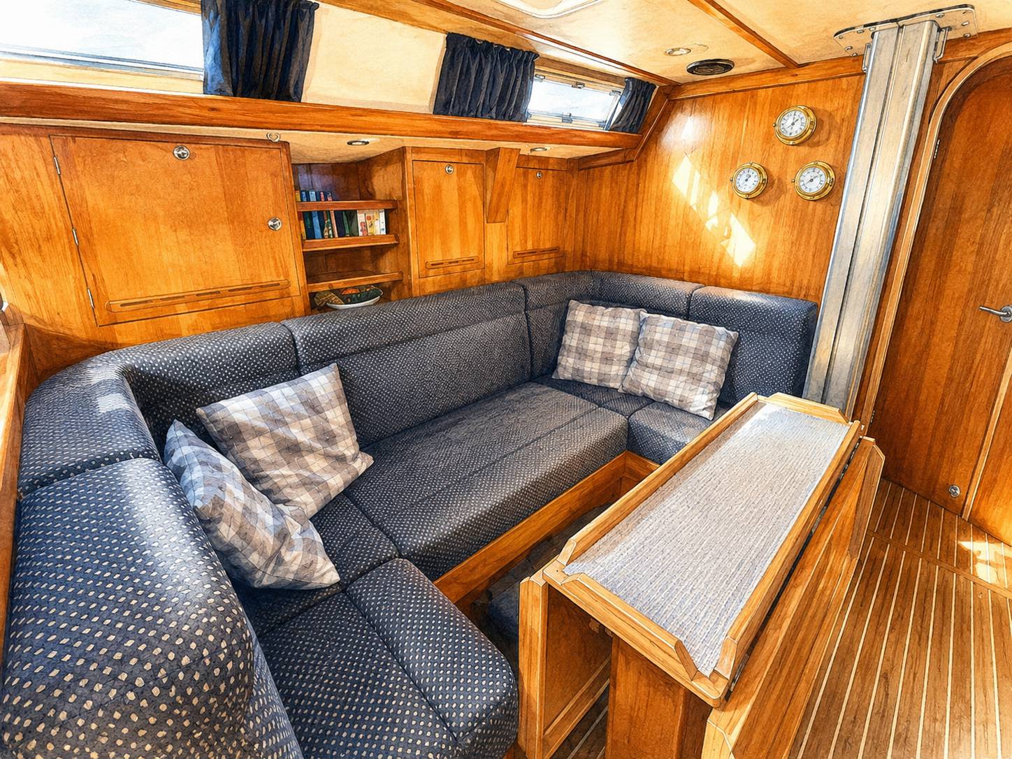 Hauptsalon an Bord PRANIS