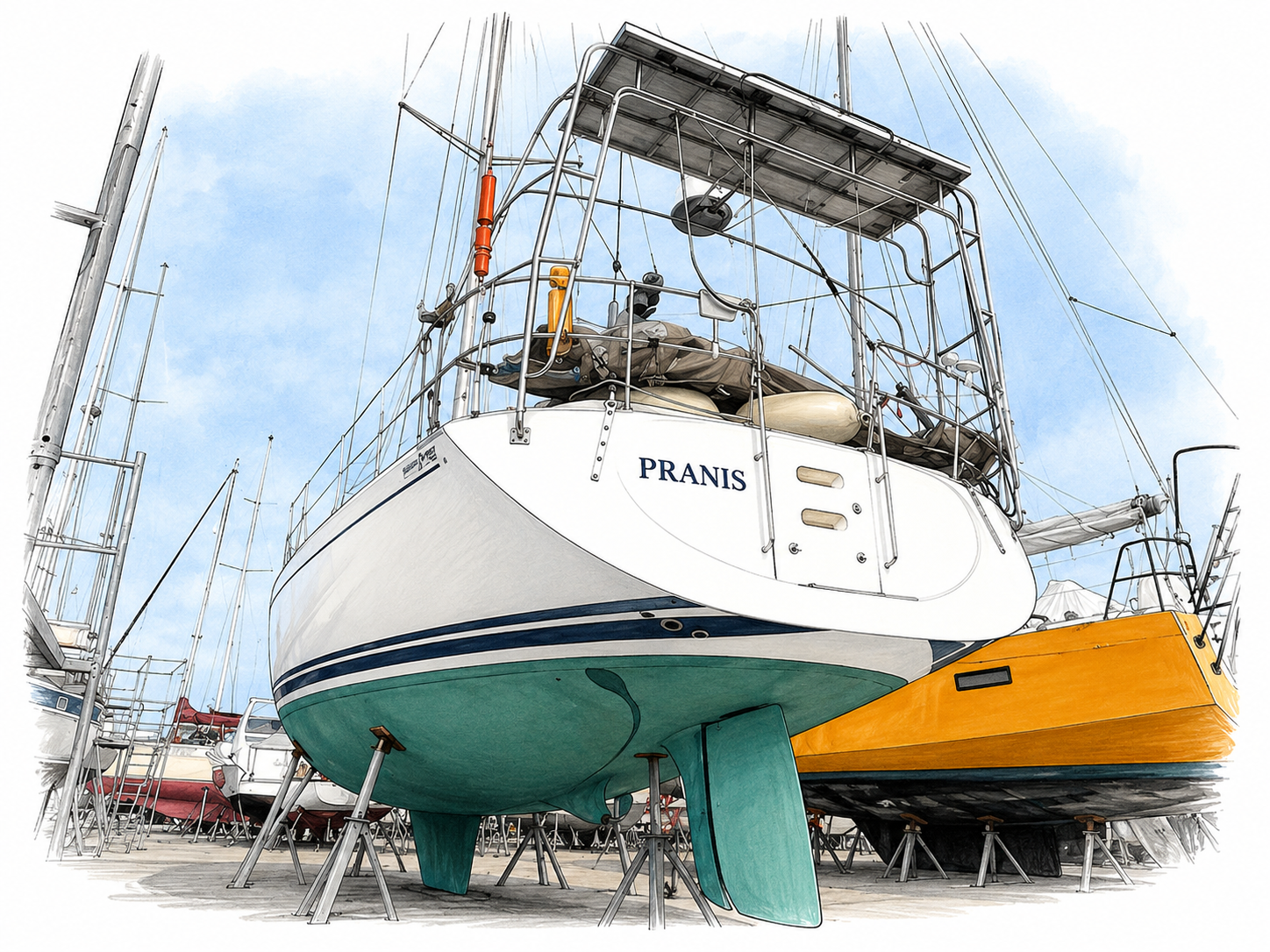 Ongoing work around PRANIS in the boatyard